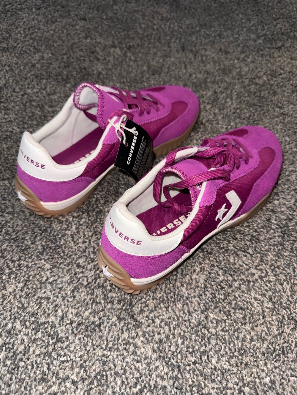 Converse All Star Women's Magenta/Purple Low-Top Sneakers - Picture 4 of 4